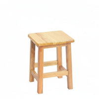 Sturdy Construction Four-Legged Square Stool Simple Design Backless Four-Legged Seat Anti-Slip Foot Pads Household Furniture Multi-Purpose for Business Owners, Homeowners, Classroom, Home, Dining Room, Kitchen