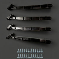 4 Pieces Sturdy Under-Mount Sink Bracket with Screws Rigid Sink Support Bracket Slim Hardware Firm for Kitchen