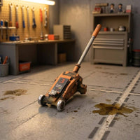 Hand-Painted Hydraulic Lifting Device Miniature Resin Miniature Car Lifting Device Compact-Profile Hobby Item Angled Handle