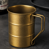 Stainless Steel Beer Mug Tumbler Thermos Vacuum Insulated Vintage Style For Home