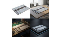 Wooden Airport Apron Display Board Rectangular Model Runway Platform Flat for Desk, Shelf