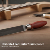 Long-Lasting High-Carbon Steel Guitar Fret File Ergonomic Grip Guitar Nut File Cuts Quickly and Smoothly for DIY Hobbyists, Fretwork