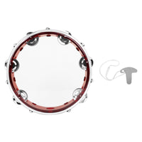 8 Inch Tambourine Easy to Play Tunable Tambourine Bright Audio Percussion Instrument for Music Classroom