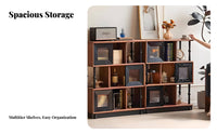 century moderncentury modern-era Modern Design dual-color Display Hutch Vintage evocative Sideboard dual-color contrast visual design Storage Cabinet Adjustable Shelves for Apartment Dwellers, homeowners, Renters, Living Room, Entryway, Kitchen