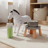 Educational Mill Grinding Horse Toy Realistic Design Electric Walking Horse Interactive Walking Horse Toy Battery Operated for Babies, Infants, Toddlers