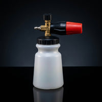 Car Cleaning Foam Sprayer for Professional Car Wash, High Pressure Foam Lance with Copper and Brass Nozzle, 346*165*135mm White Bottle, 1 Pack