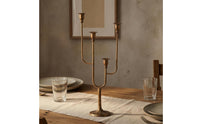 Cast Iron Candle Holder Candelabra Asymmetrical Multi-Arm Candlestick Four-Cup Iron Candlestick