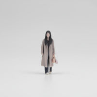 3D Printed 1/64 Scale Woman Figure Pre-Painted Walking Woman Miniature Realistic Intricacy Female Miniature Scene Figure for Hobbyists, Dioramas