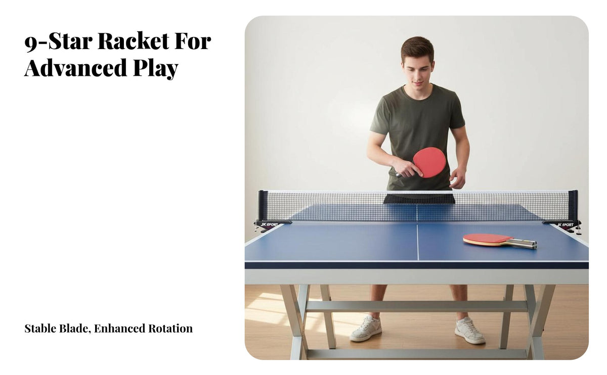 Professional Table Pong Paddle High Elasticity Inverted Rubber Table Racket Sport Paddle Inverted Rubber Racket Balanced Control