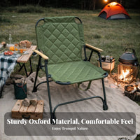 Foldable Folding Camping Chair Quick Setup Folding Camp Chair No Assembly Required Portable Outdoor Seat Stable Structure for Campers, Picnickers, Travelers, Hiking, Beach, Backyard, Lawn