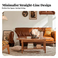 3-Seater Vintage Couch Genuine Leather 3-Seater Settee Top-Grain Cowhide Sofa for Apartment Dwellers, Homeowners, Lounge, film evenings, Office