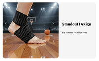 Adjustable Ankle Brace Breathable Material Compression Ankle Wrap Versatile Supportive Gear for Fitness Enthusiasts, Women, Basketball, Running, Gym