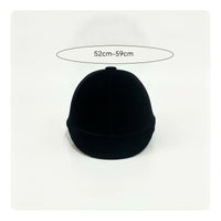 Velvet Riding Helmet Velvety Helmet with Adjustable Dial Riding Hat with Chin Strap Padded Safeguarding for Horse Riders