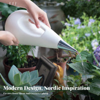 Teardrop Watering Can Large Capacity Long Spout Watering Can Easy to Fill Gardening Supply for Homeowners, Office Workers, Garden, Balcony, Patio