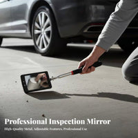 Vehicle Undercarriage Inspection Mirror Illuminated Telescoping Inspection Mirror Distortion-Clear Reflection