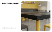 Sturdy Metal Frame utilitarian Booth Seating adaptable Design Cafe Table and Chairs Easy to Clean Commercial Furniture Space-Saving for Bar Owners, two-seater, Milk Tea Shop, Pub