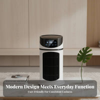 Water-Cooled Air Chiller Humidifier Versatile Function Desktop Air Chiller Portable USB Misting Fan for Office, Bedroom, Dorm Room