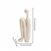 Abstract Human Statue Artistic Minimalist Table Figurine Shelf Display Modern Sculpture for Living Room, Entryway, TV Cabinet