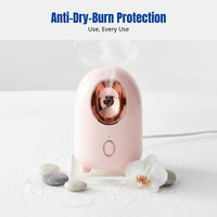 Facial Steamer, Nano Mist Hydration Device, Home Steam, Deep Moisturizing, Hot Mist, Pore Care