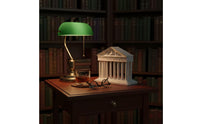 Classical Greek Temple Ornament Stone-Look Temple Model Classic Building Sculpture Ancient for Tabletop