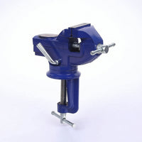 Mini Vise with Swivel Base Compact Tabletop Clamp Vise Adjustable for Workbench