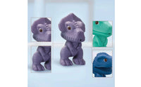 5 Pieces Textured Dinosaur Figure Soft Baby Dinosaur Toy Easy-to-Grip Sensory for Babies, Nursery, Bath Time