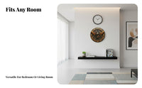 Silent Movement Decorative Wall Clock Non-Ticking Themed Art Clock Creative Design for Living Room, Bedroom, Kitchen