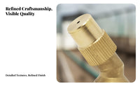 Versatile Use 45 Degree Brass Nozzle Rust Resistant High Pressure Misting Nozzle Long-Lasting for Farmers, Gardeners, Agriculture