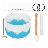 Frosted Sound Bowl Matte Finish Tone Bowl Striking Sticks Sound Instrument