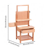 Adjustable Art Easel Stool Sturdy Workspace Furniture