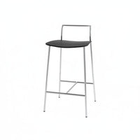 Minimalist Design Backless Metal Frame Stool utilitarian design Bar Chair Nordic Aesthetic Seating Furniture Counter Height for Restaurateurs, Business Owners, Reception Area, Restaurant, Kitchen Island, Basement