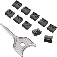 10 Pieces Slim-Profile USB Port Blocker with Key Compact USB Port Lock Plug Sturdy Portable for Workstations, Laptops