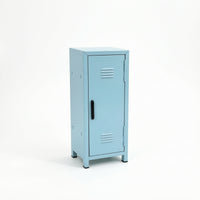 Desktop Storage Cabinet Metal Mini Locker Cabinet with Single Door Compact Narrow for Office, Vanity