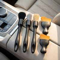 Cleaning Brush Set for Car Wash Brush Tasks, 6 Pack of Detailing Brushes with Soft Bristles, Non Scratch Car Cleaning Brush, Wheel Cleaning Brush