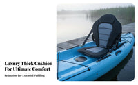 Padded Kayak Seat with Back Support Ergonomic Design Padded Kayak Seat Anti-Slip Bottom for Kayakers, Canoeists, Kayaking, Canoeing, Paddleboarding