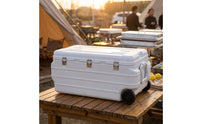 Insulated Container Leak-Resistant Insulated Container with Side Water Outlet Ice Chest for Vendors, Outdoor Events, Fishing