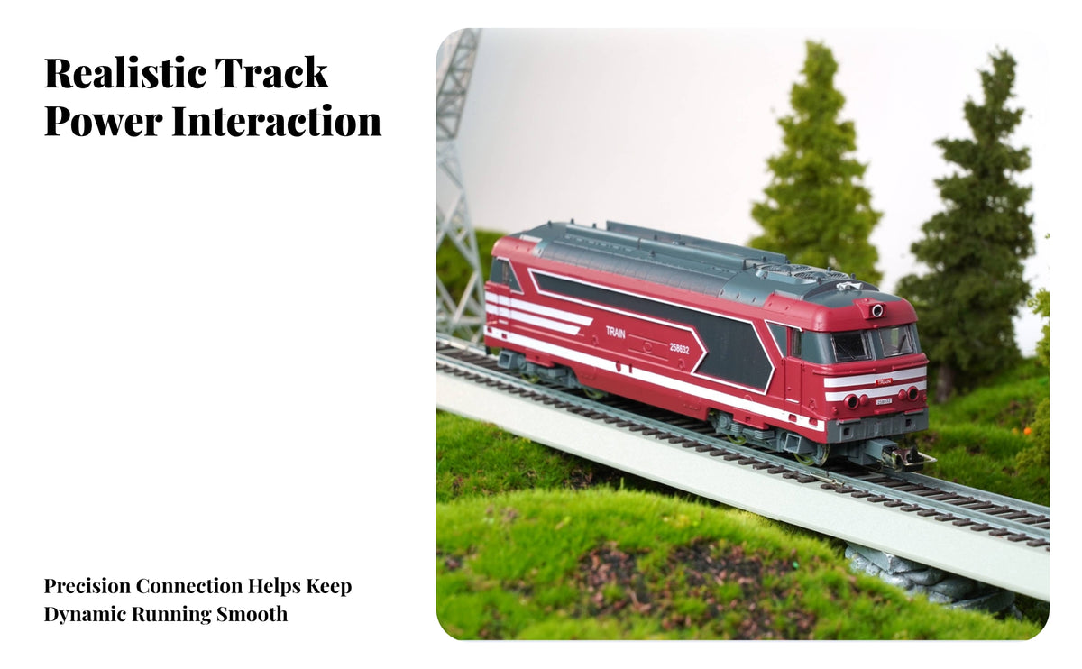 1:87 HO Scale Locomotive Model | Powered by 12V, internal-combustion Locomotive, for Sand-Table Scenes