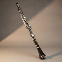 Silver-Plated B-Flat Clarinet Beginner-Friendly 17 Key Clarinet Responsive Woodwind Reliable for Stage Practice