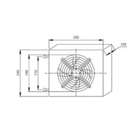 Hydraulic Oil Air Cooler with Fan High Heat Dissipation for Machine Rooms