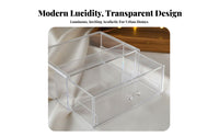 Desktop Drawer Unit debris-clear ofresistant Desktop Display Case with Drawers Large Capacity