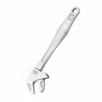 6 Pieces Quick Adjust Ratcheting Adjustable Wrench Multi Purpose Wide Jaw Ratchet Wrench Industrial Grade Adjustable Ratchet Spanner Heavy Duty for Professionals, Repair, Workshop, Garage