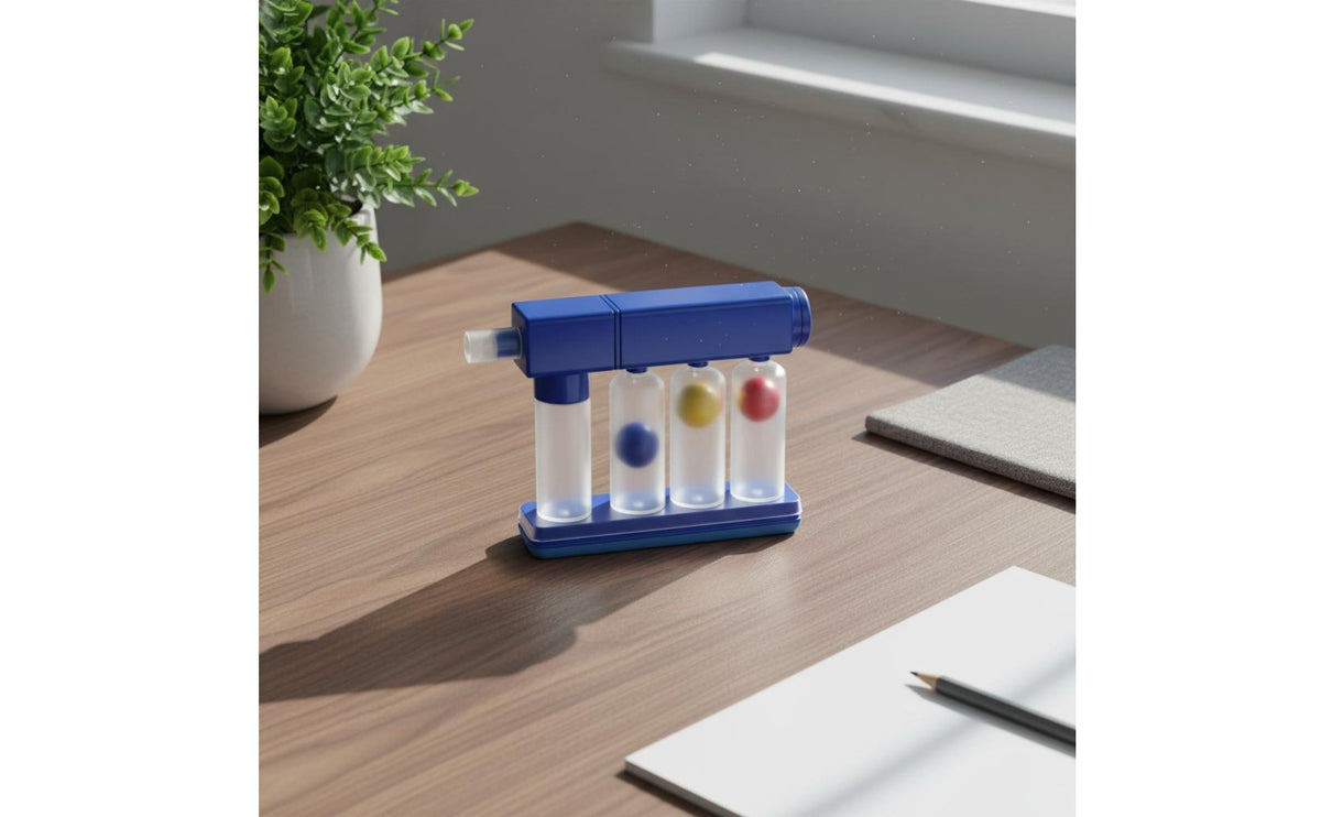 3-Ball Incentive Spirometer Detachable & Easy to Clean Lung Capacity Exerciser