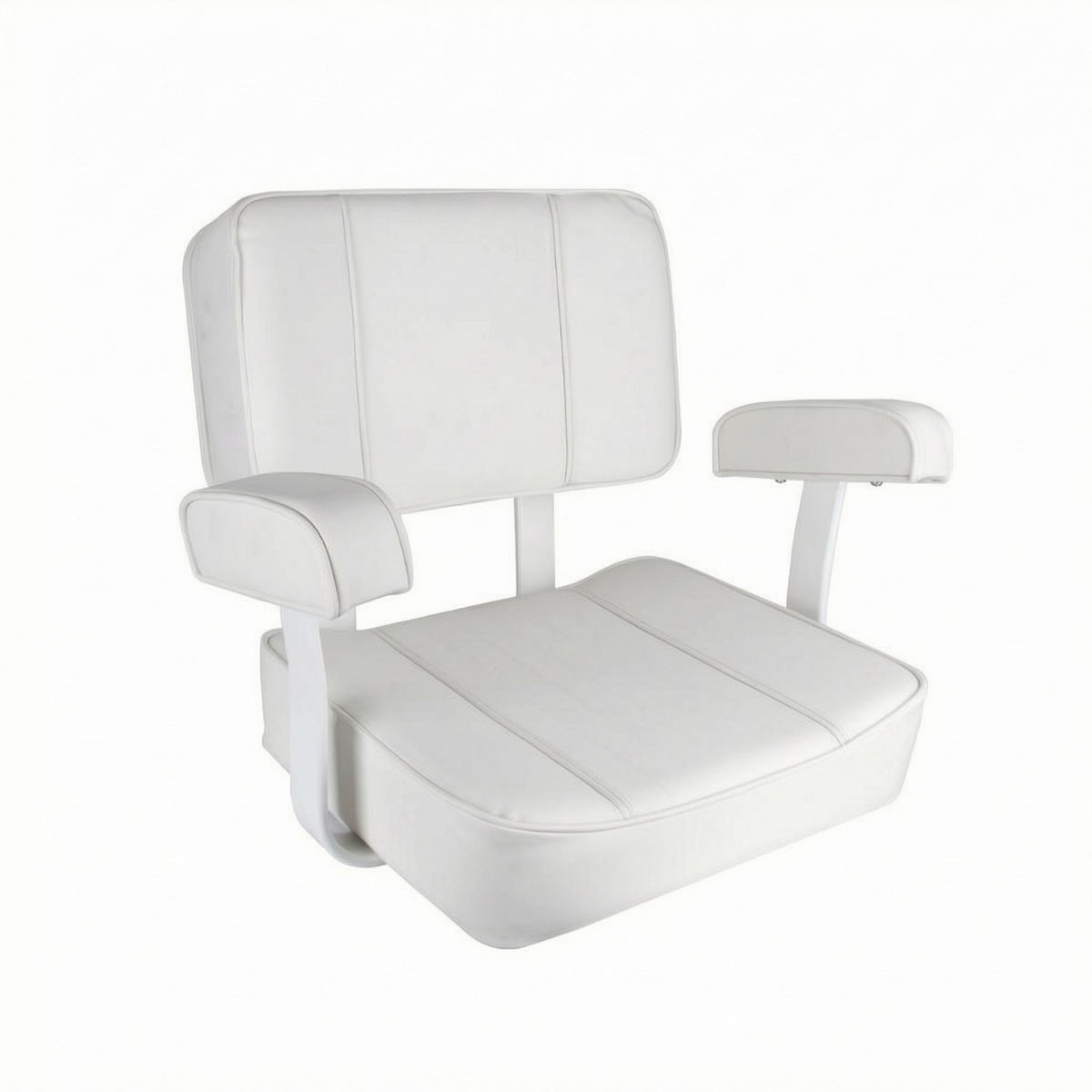 Captains Chair with Armrests Waterproof Marine Armchair Sun-Resistant Yacht Seat