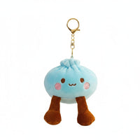Cute Dumpling Stuffed Keychain Kawaii Aesthetic Stuffed Bun Charm Gift Idea for Keys