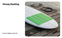 4 Pieces Foam Rubber Foam Wave Pad No Sticky Substance Needed Wave Board Traction Pad Deck Grip Waterproof Geometric Pattern