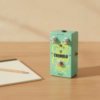 Metal Tremolo Pedal with Toggle Switch Compact Tremolo Pedal Analog Negative Center for Guitarists, Pedalboard