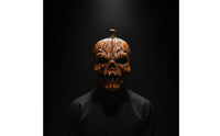 Pumpkin Face Covering Creepy Pumpkin Costume Face Covering Realistic for Adults, Cosplayers