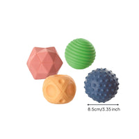 4 Pieces Sensory Ball Set Soft Textured Ball Set Sensory Balls Squeezable Textured Balls Tactile for Babies, Nursery, Bath Time