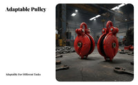 Anti-Drop Latch Heavy Duty Lifting Pulley High Load Capacity Swivel Lifting Pulley Long-Lasting Steel Construction Heavy Duty Snatch Block 360 Degree Rotation for Industrial Workers, Warehouse Personnel, Marine Applications, Warehouses, Workshops