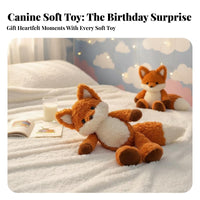 Wild Canine Hugging Pillow Birthday Gift Wild Canine Plushie Snuggly for Nursery